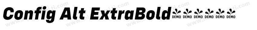 Config Alt ExtraBold字体转换